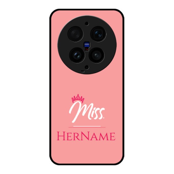 Vivo X300 Ultra 5G Custom Glass Phone Case - Mrs With Name Design