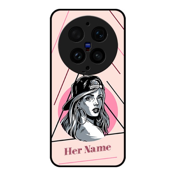 Vivo X300 Ultra 5G Custom Glass Phone Case - Rockstar Girl Design