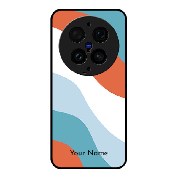 Vivo X300 Ultra 5G Custom Glass Phone Case - Coloured Waves Design