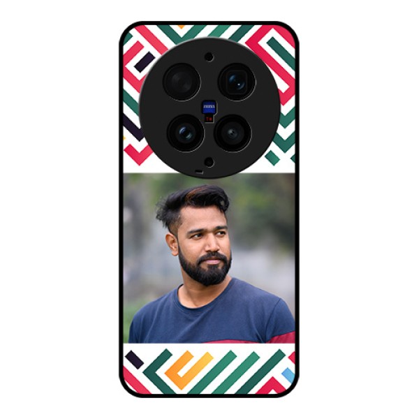 Vivo X300 Ultra 5G Custom Glass Phone Case - Colorful Maze Pattern Design