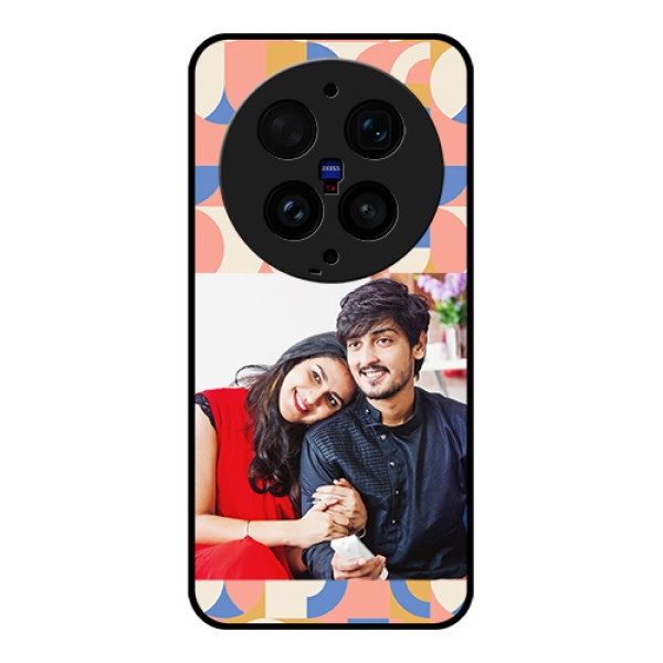 Vivo X300 Ultra 5G Custom Glass Phone Case - Semi - Circle Maze Pattern Design Vivo X300 Ultra 5G Custom Glass Phone Case - Semi - Circle Maze Pattern Design
