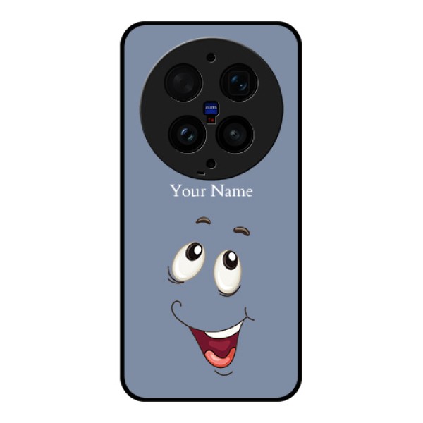 Vivo X300 Ultra 5G Custom Glass Phone Case - Laughing Cartoon Face Design