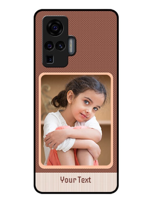 Custom Vivo X50 Pro 5G Custom Glass Phone Case - Simple Pic Upload Design