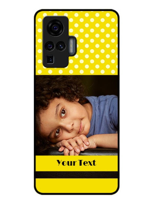 Custom Vivo X50 Pro 5G Custom Glass Phone Case - Bright Yellow Case Design