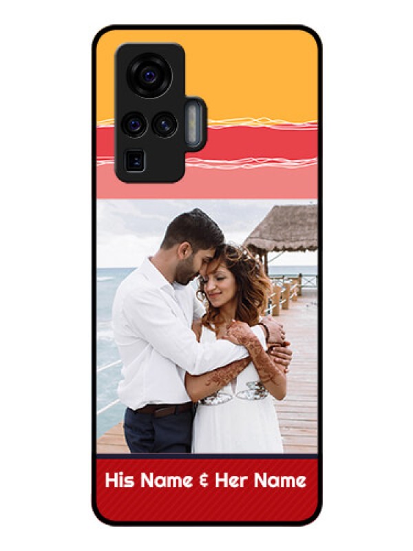 Custom Vivo X50 Pro 5G Custom Glass Mobile Case - Colorful Case Design