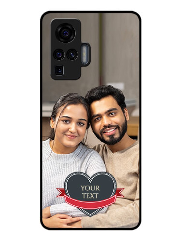 Custom Vivo X50 Pro 5G Custom Glass Phone Case - Just Married Couple Design