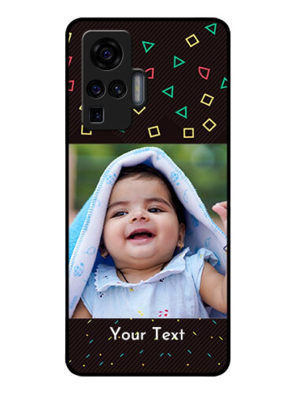 Custom Vivo X50 Pro 5G Custom Glass Phone Case - with confetti birthday design