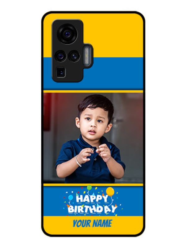 Custom Vivo X50 Pro 5G Custom Glass Mobile Case - Birthday Wishes Design