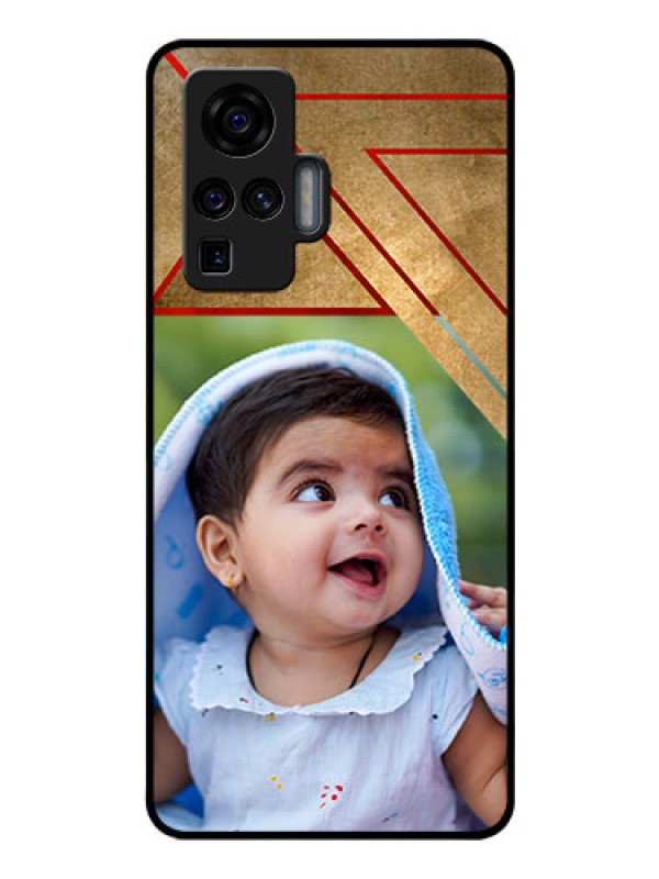 Custom Vivo X50 Pro 5G Personalized Glass Phone Case - Gradient Abstract Texture Design