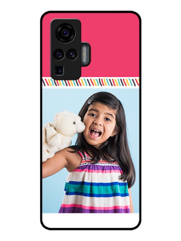 Custom Vivo X50 Pro 5G Personalized Glass Phone Case - Line art design