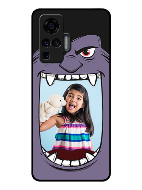 Custom Vivo X50 Pro 5G Custom Glass Phone Case - Angry Monster Design