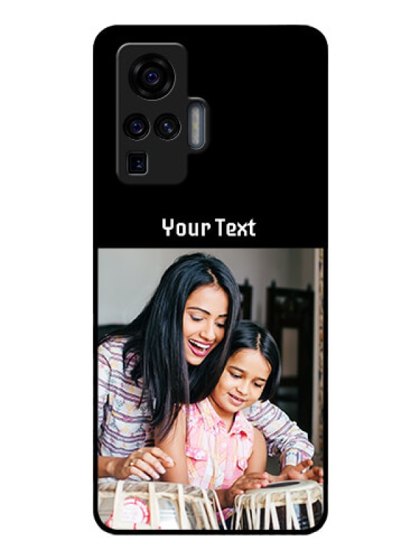 Custom Vivo X50 Pro 5G Photo with Name on Glass Phone Case