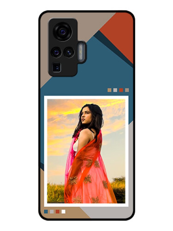 Custom Vivo X50 Pro 5G Personalized Glass Phone Case - Retro color pallet Design
