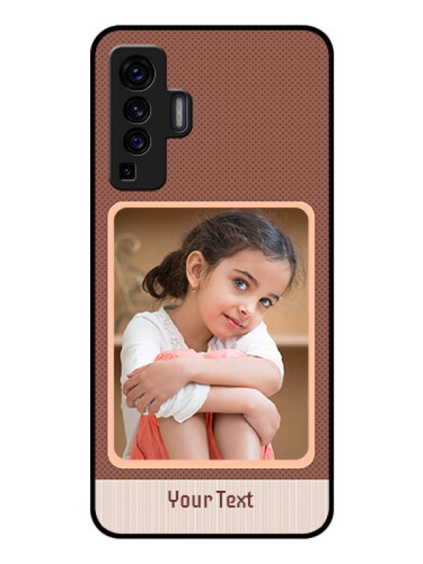 Custom Vivo X50 Custom Glass Phone Case - Simple Pic Upload Design