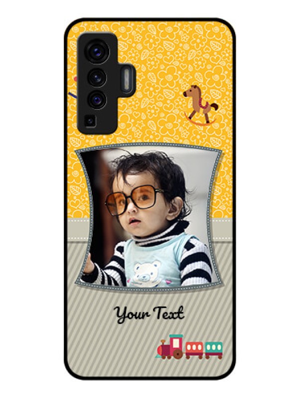 Custom Vivo X50 Personalized Glass Phone Case - Baby Picture Upload Design