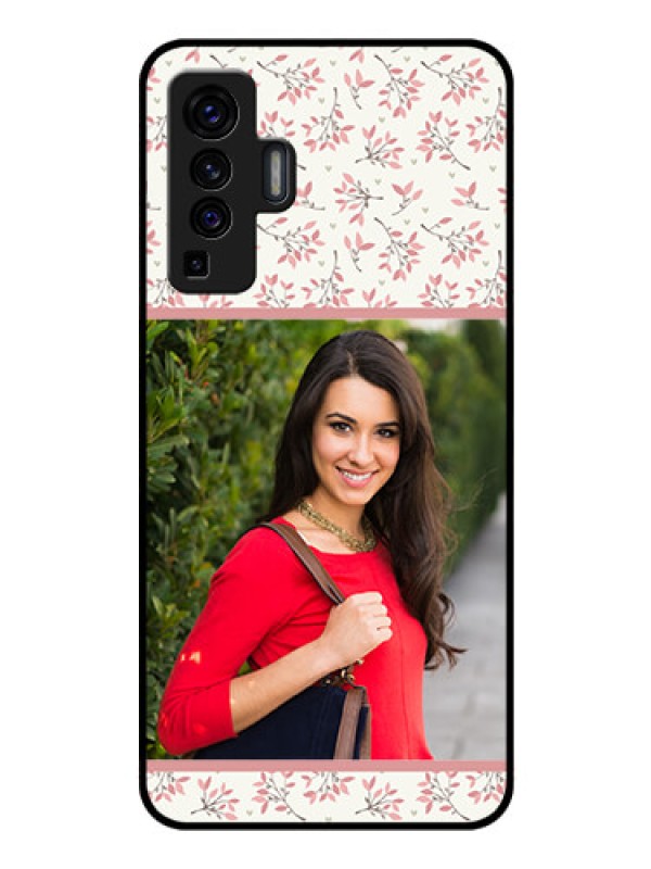 Custom Vivo X50 Custom Glass Phone Case - Premium Floral Design