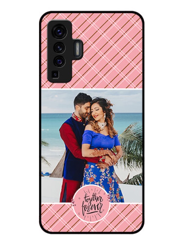 Custom Vivo X50 Personalized Glass Phone Case - Together Forever Design