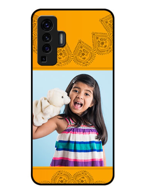 Custom Vivo X50 Personalized Glass Phone Case - Photo Wedding Design 