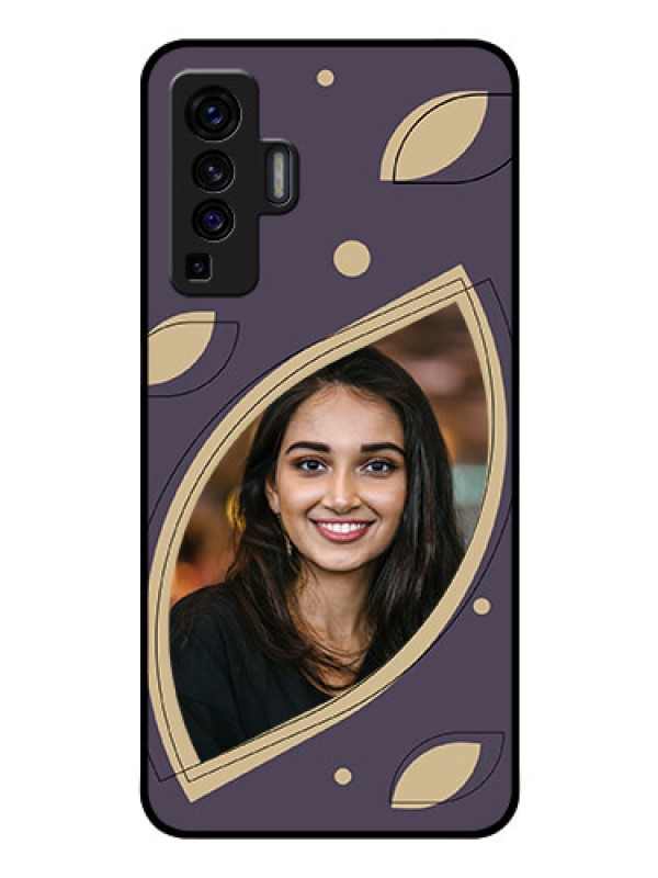 Custom Vivo X50 Custom Glass Mobile Case - Falling Leaf Design