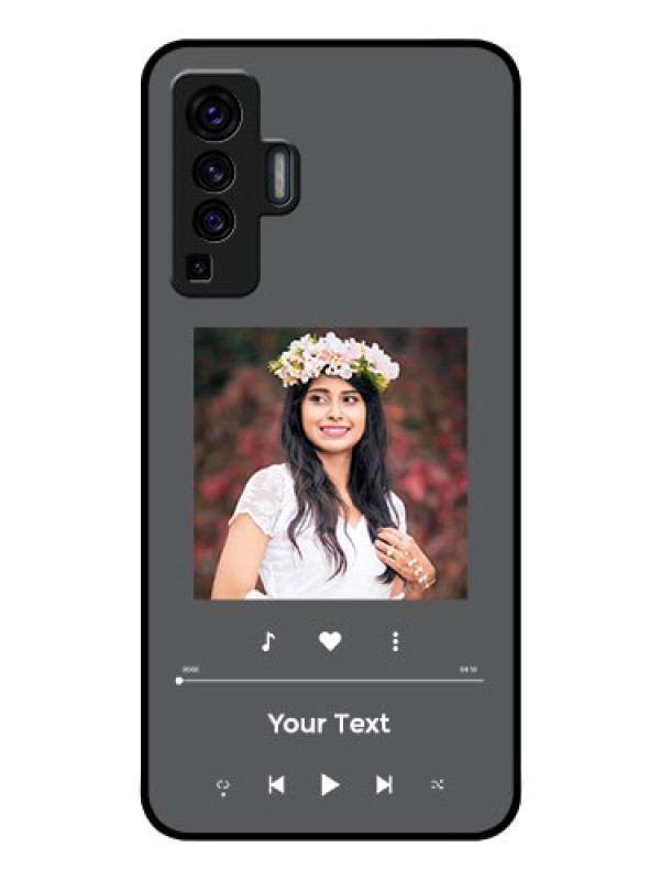 Custom Vivo X50 Custom Glass Mobile Case - Play The Music Design