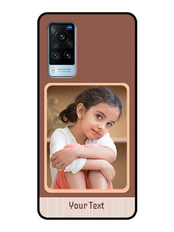 Custom Vivo X60 Custom Glass Phone Case - Simple Pic Upload Design