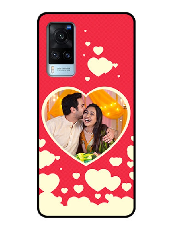 Custom Vivo X60 Custom Glass Mobile Case - Love Symbols Phone Cover Design