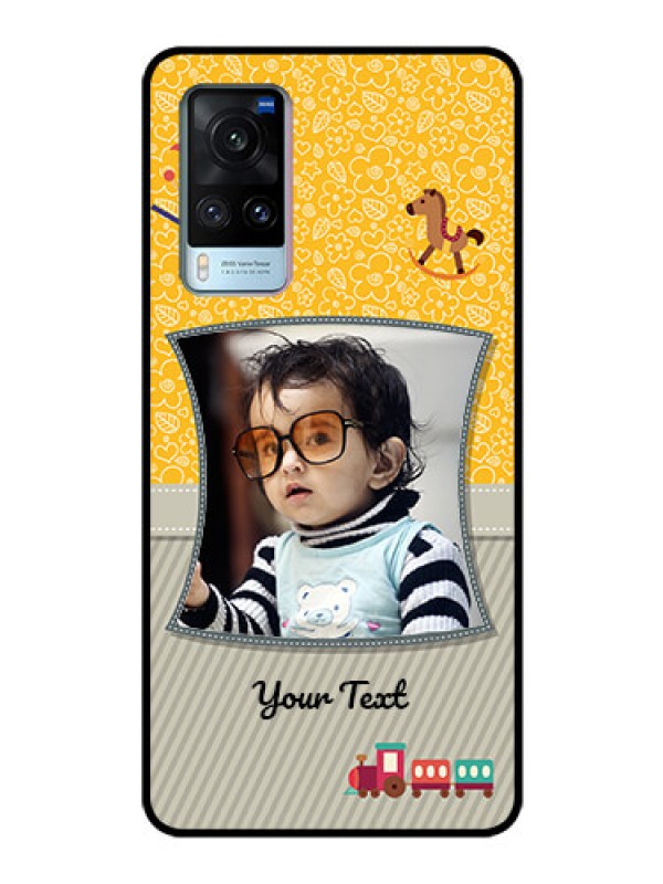 Custom Vivo X60 Personalized Glass Phone Case - Baby Picture Upload Design