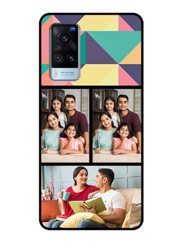 Custom Vivo X60 Custom Glass Phone Case - Bulk Pic Upload Design