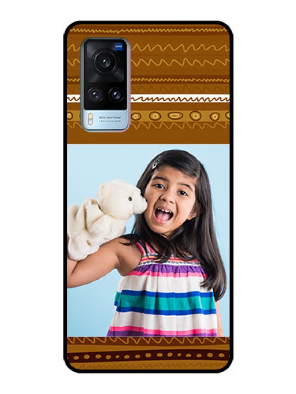 Custom Vivo X60 Custom Glass Phone Case - Friends Picture Upload Design 