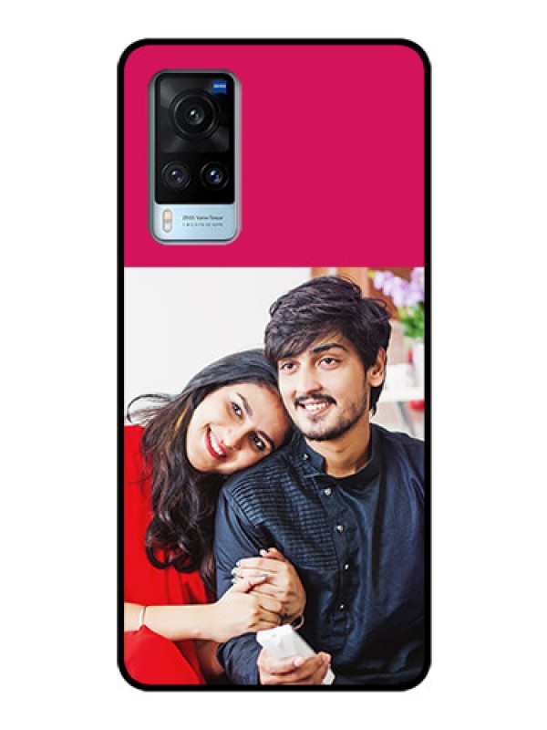 Custom Vivo X60 Custom Glass Mobile Case - Anniversary Cover Design