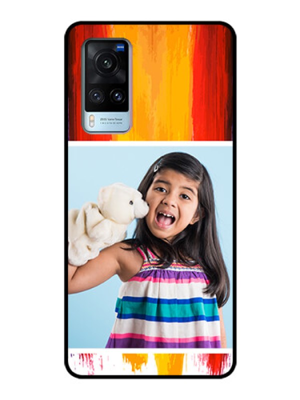 Custom Vivo X60 Personalized Glass Phone Case - Multi Color Design