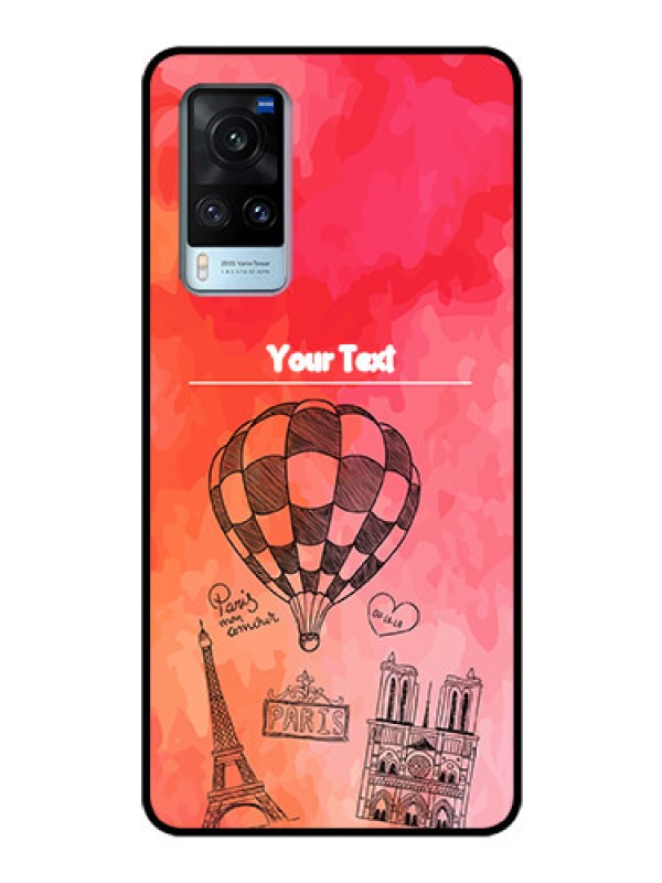 Custom Vivo X60 Custom Glass Phone Case - Paris Theme Design