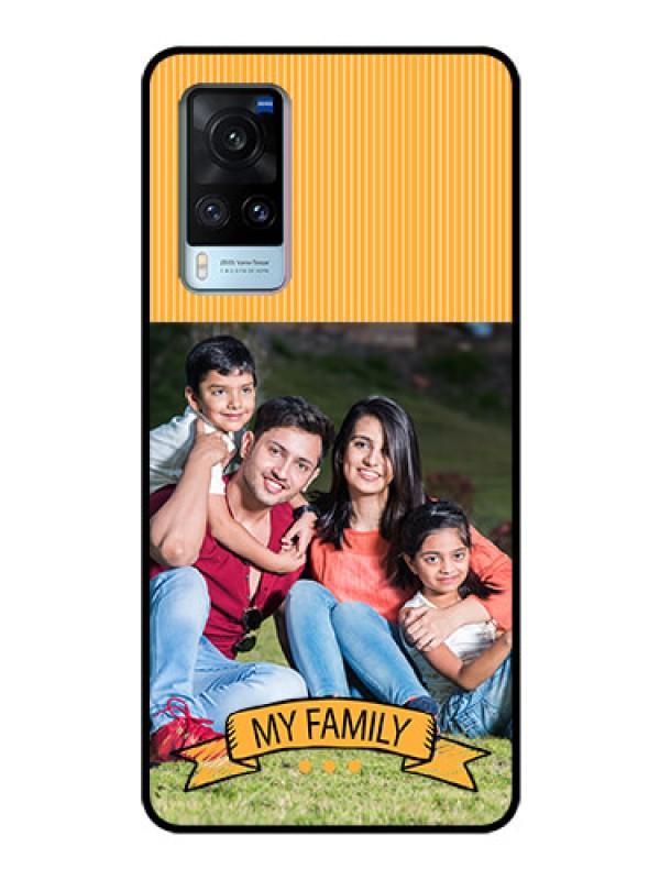 Custom Vivo X60 Custom Glass Phone Case - My Family Design