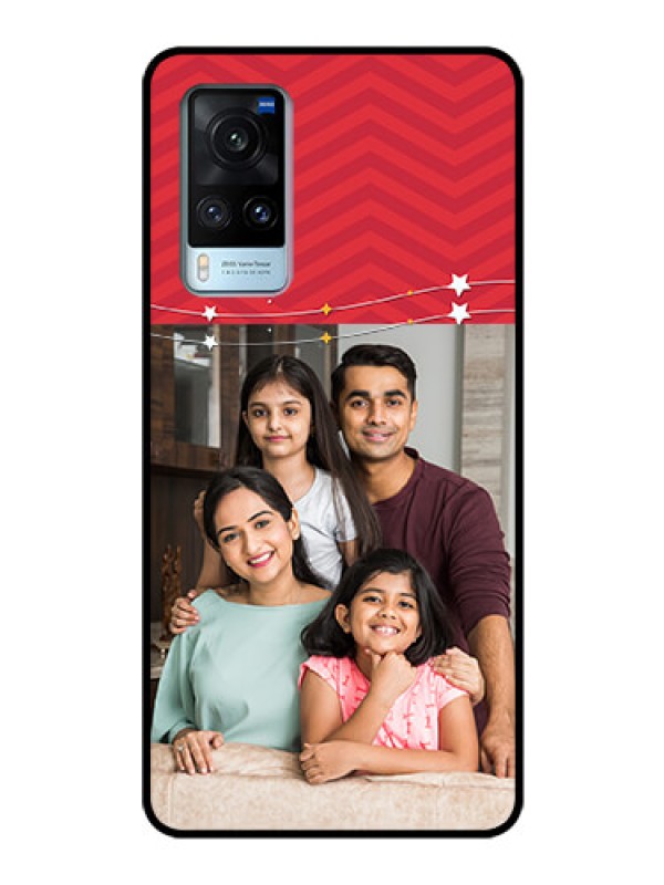 Custom Vivo X60 Personalized Glass Phone Case - Happy Family Design