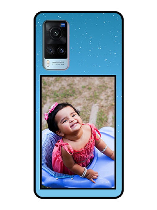 Custom Vivo X60 Custom Glass Mobile Case - Wave Pattern Colorful Design