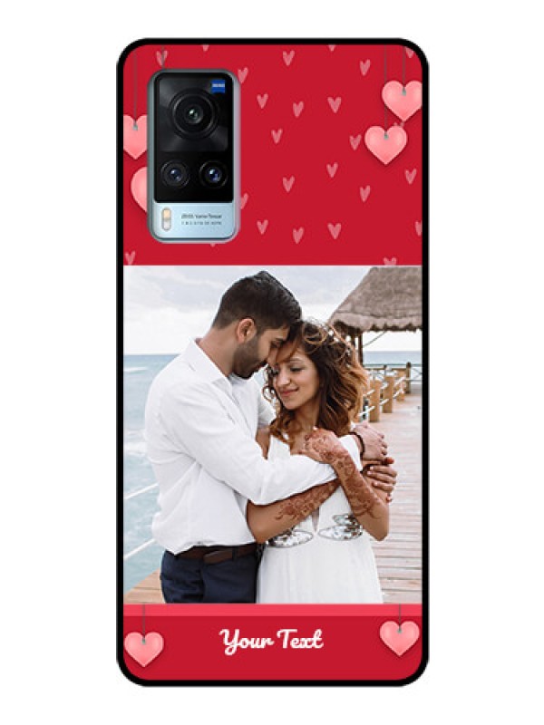 Custom Vivo X60 Custom Glass Phone Case - Valentines Day Design