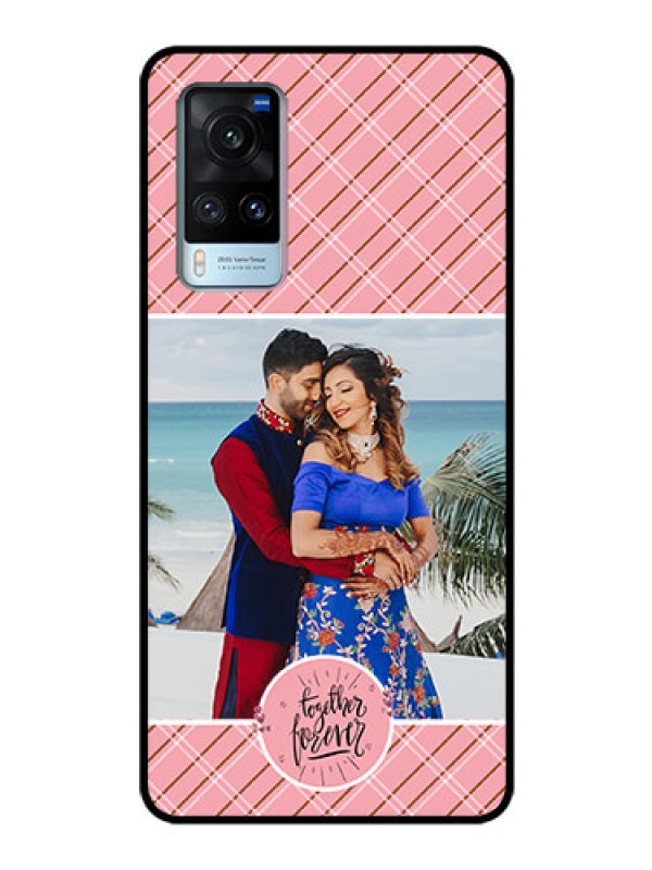 Custom Vivo X60 Personalized Glass Phone Case - Together Forever Design