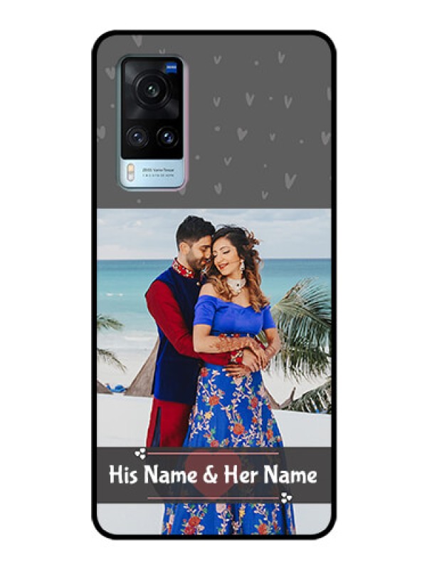 Custom Vivo X60 Custom Glass Mobile Case - Buy Love Design with Photo Online