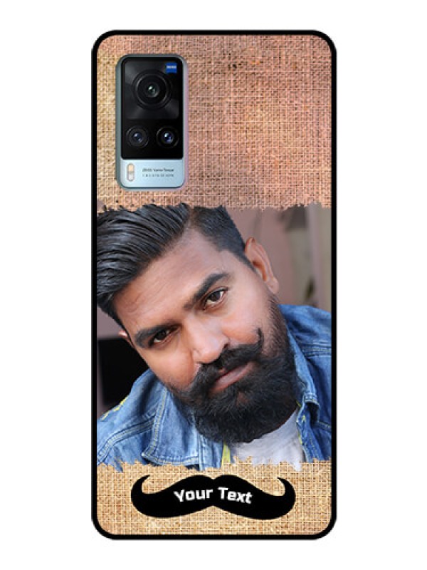 Custom Vivo X60 Personalized Glass Phone Case - with Texture Design