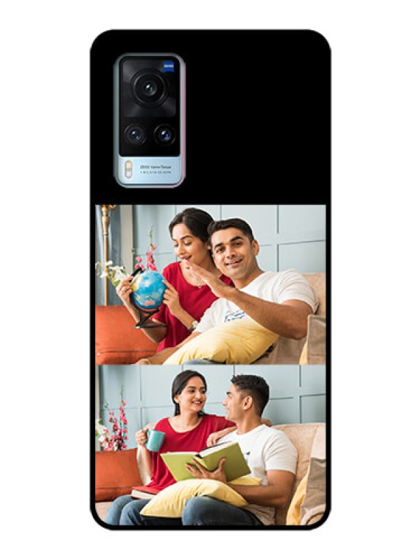Custom Vivo X60 2 Images on Glass Phone Cover