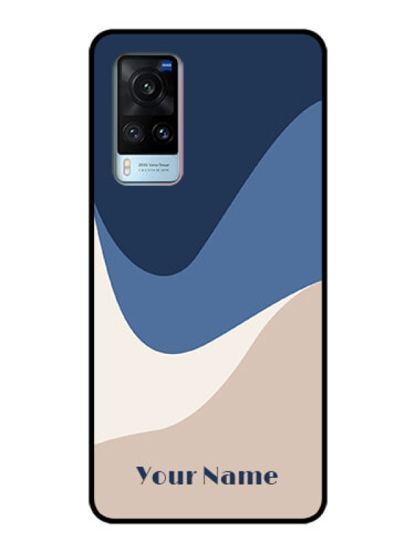 Custom Vivo X60 5G Custom Glass Phone Case - Abstract Drip Art Design