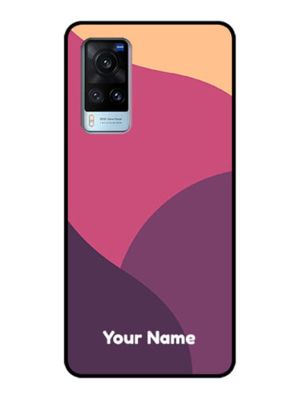 Custom Vivo X60 5G Custom Glass Phone Case - Mixed Multi-colour abstract art Design