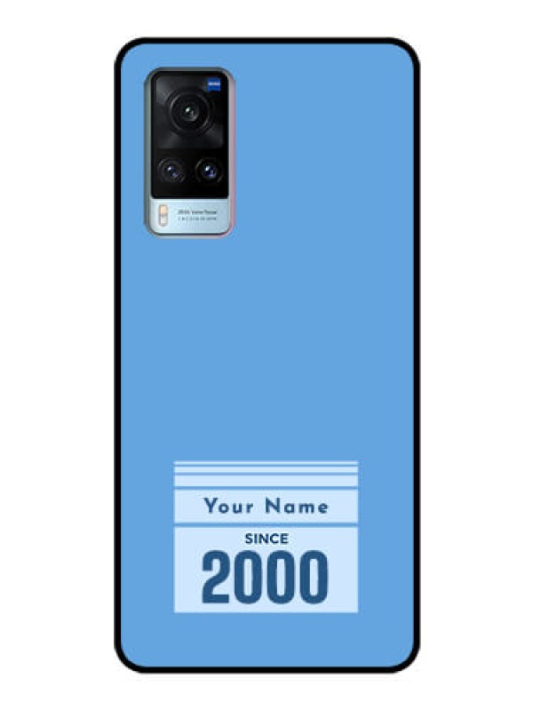 Custom Vivo X60 5G Custom Glass Mobile Case - Custom Year of birth Design