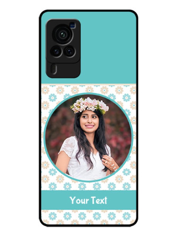 Custom Vivo X60 Pro 5G Custom Glass Mobile Case - Beautiful Flowers Design