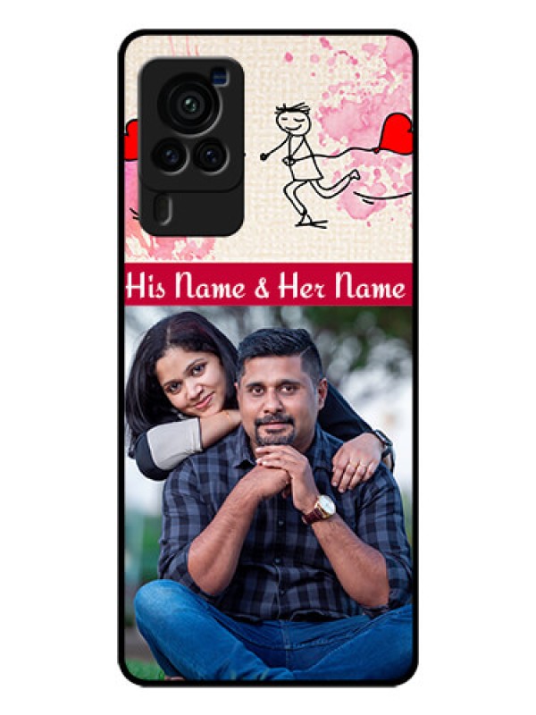 Custom Vivo X60 Pro 5G Photo Printing on Glass Case - You and Me Case Design