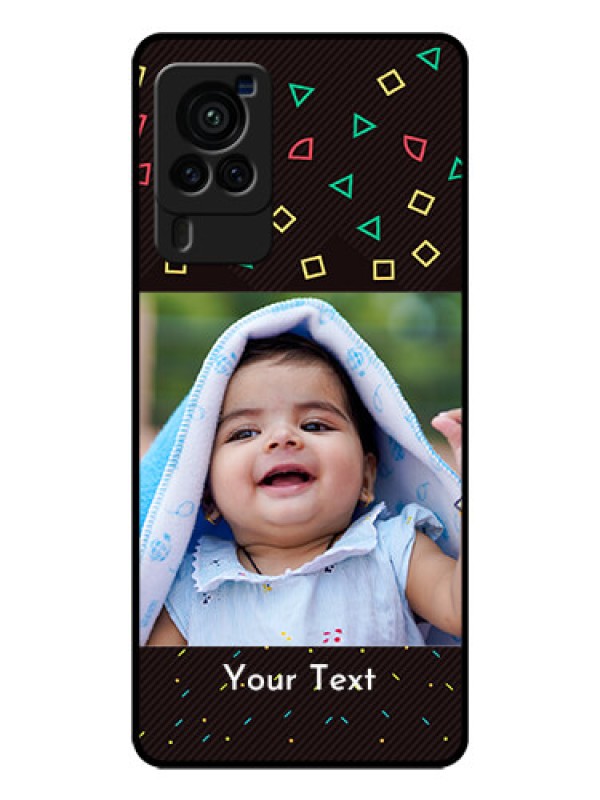 Custom Vivo X60 Pro 5G Custom Glass Phone Case - with confetti birthday design