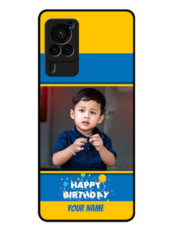Custom Vivo X60 Pro 5G Custom Glass Mobile Case - Birthday Wishes Design