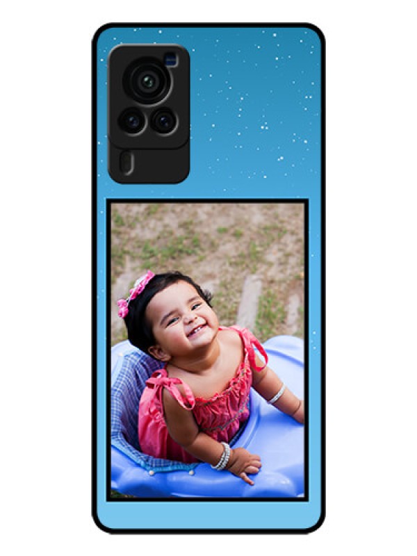 Custom Vivo X60 Pro 5G Custom Glass Mobile Case - Wave Pattern Colorful Design