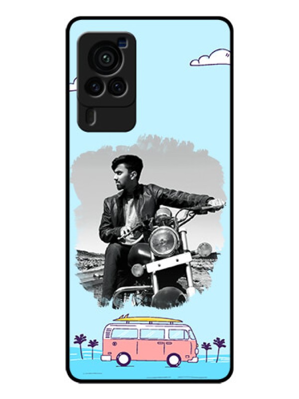 Custom Vivo X60 Pro 5G Photo Printing on Glass Case - Travel & Adventure Design