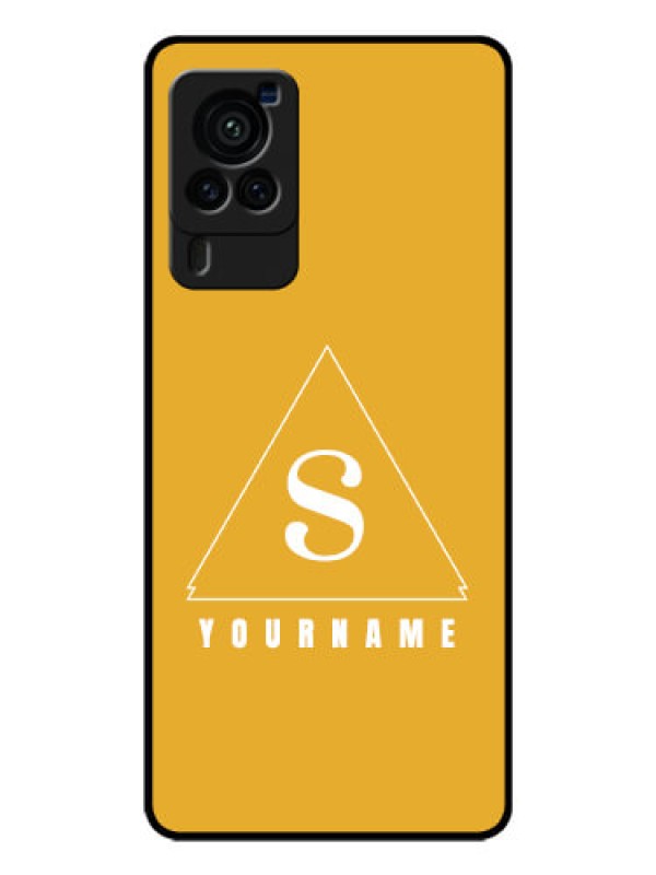 Custom Vivo X60 Pro 5G Personalized Glass Phone Case - simple triangle Design
